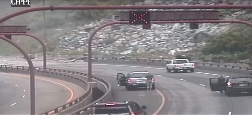 Colorado Traffic Camera Footage Captures Canyon Rockslide - Route Fifty